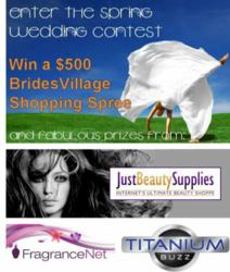 $1200 Spring Wedding Contest Begins on BridesVillage.com